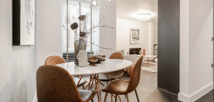 Open plan living area