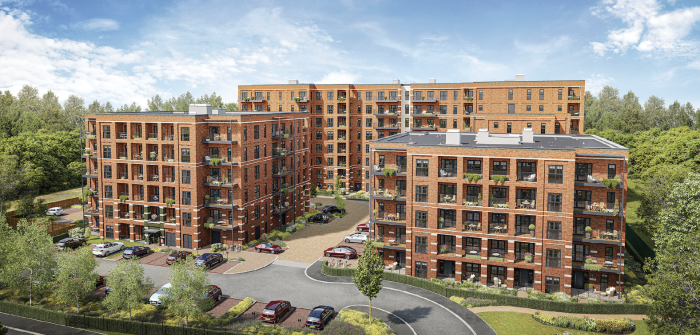 View of the front of the building